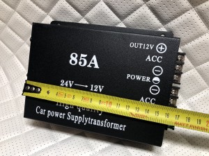 Преобразователь напряжения автомобильный с 24V - 12V 85A
